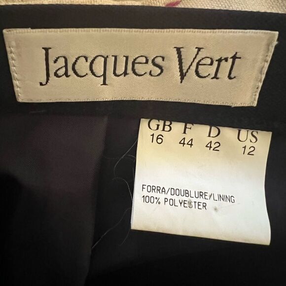 100% new wool skirt Jacques Vert Size 6 women’s navy skirt , lined UK Brand EUC - Picture 2 of 12